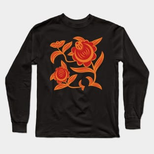 Folk flowers Long Sleeve T-Shirt